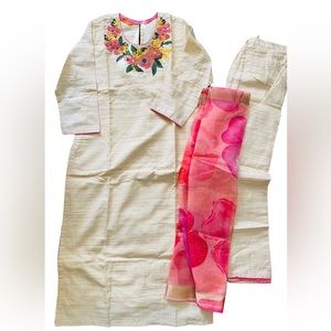 Kurta Set Dupatta Indian South Asian Clothing Dress